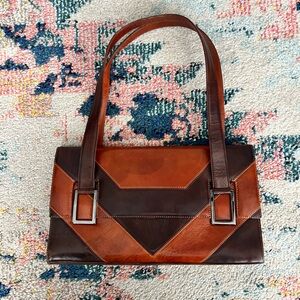 BCBGMaxAzria Vintage Leather Shoulder Bag